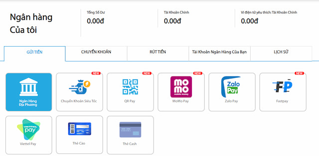 Nạp Tiền kubet19 9 Các hình thức nạp tiền có tại kubet19