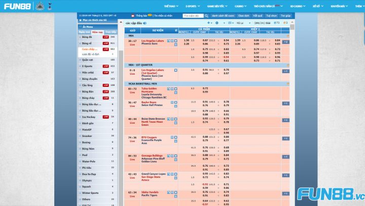 Cá Cược NBA kubet19: Hướng Dẫn Đặt Cược Thông Minh Cho Tân Thủ 8 Chọn giải đấu NBA tại kubet19